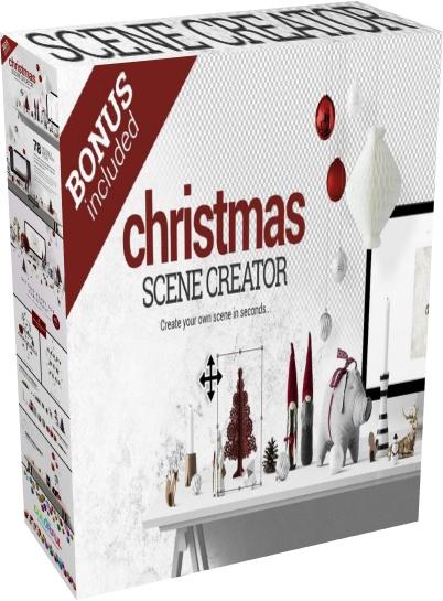 Creative Market - Christmas Scene Creator + BONUS (PSD)