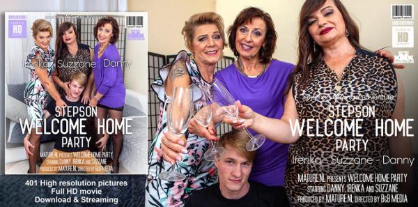 Danny (65), Irenka (61),  Suzzane (50) - A stepsons coming home party with three horny cougars  Watch XXX Online FullHD