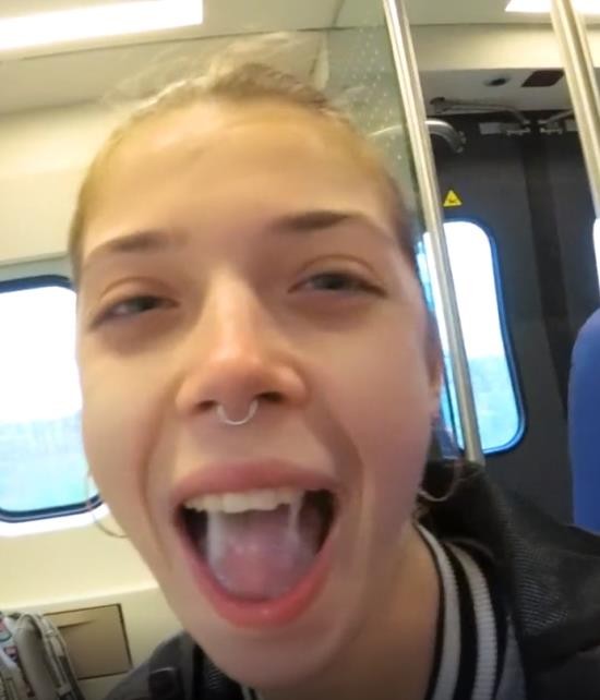 Amateur Teen Public Blowjob In Train