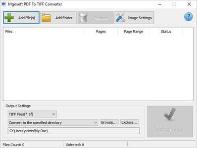 Mgosoft PDF To TIFF Converter 13.0.1