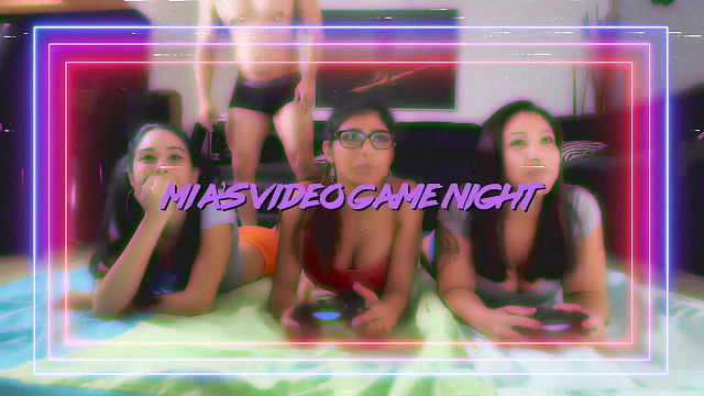 [BangbrosClips.com] Mia Khalifa (Mias Video Game Night) [2015, All Sex, Facial, Group Sex, 720p]