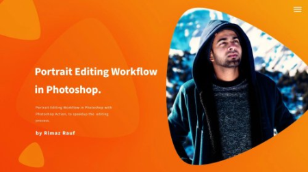 Portrait Photography Editing Workflow in Photoshop with Photoshop Action