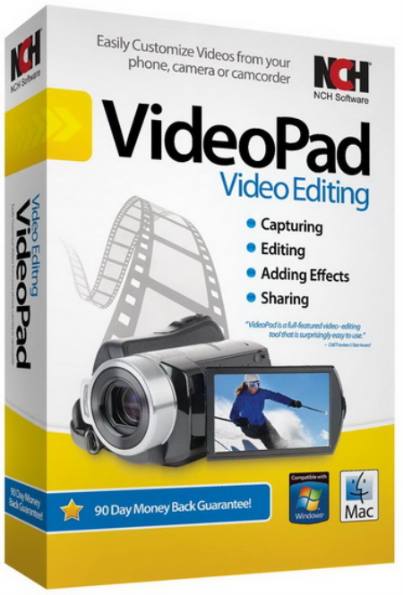 NCH VideoPad Video Editor Professional 10.00 Beta