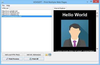 VovSoft Print Multiple Web Pages 2.4 Portable