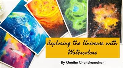 Skillshare - Exploring the Universe with Watercolours - Learn to Paint 5 Stunning Space Paintings