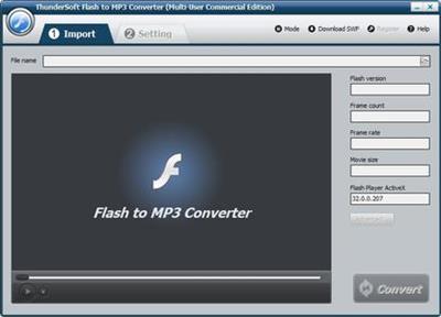 ThunderSoft Flash to MP3 Converter 3.8.0
