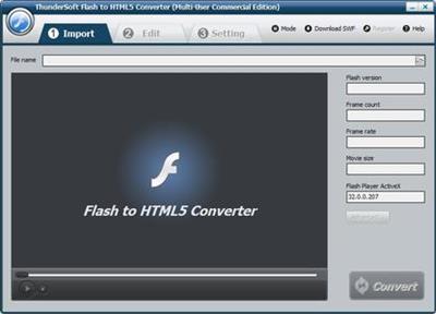 ThunderSoft Flash to HTML5 Converter 4.3.0