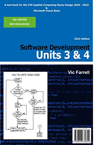 Software Development Units 3 & 4 2021 Edition: A textbook for the VCE Applied Computing Study Design 2020   2023