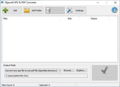 Mgosoft XPS To PDF Converter 12.2.0
