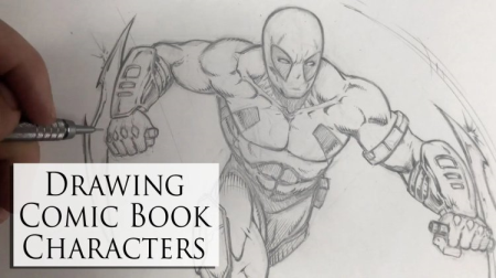 Drawing a Comic Book Character - Pose to Rendering