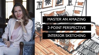 SkillShare - Master an Amazing 2-Point Perspective Interior Sketching