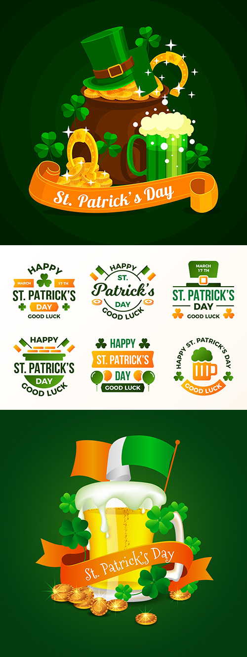 St. Patrick's Day design vector party illustrations