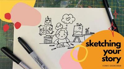 SkillShare - Sketching Your Story  Three Panel Comic Exercise