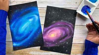 SkillShare - Watercolor Galaxies for Beginners - Learn to Paint a Stellar Spiral Galaxy