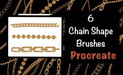 SkillShare - Chain Shape Brushes In Procreate