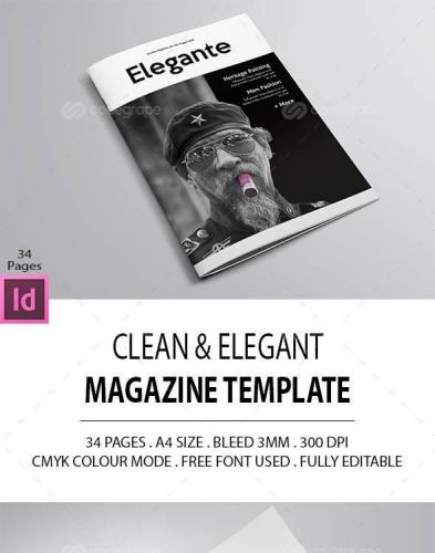Clean Elegant Magazine Template 10657