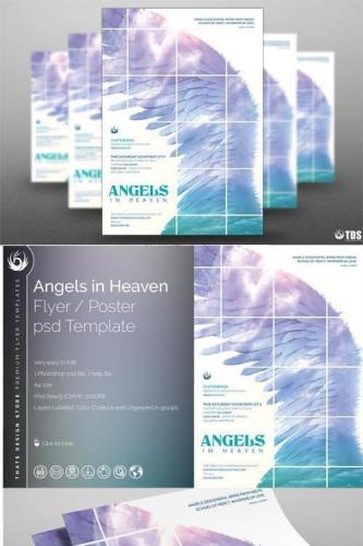 Angels In Heaven Flyer Template