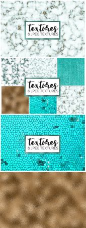 8 Marble & Foil Textures Digital Papers Pack
