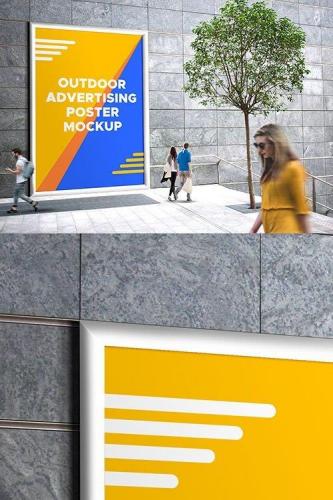 PSD Mock Up   Outdoor Advertising Poster