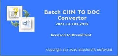 Batch CHM to DOC Converter 2021.13.104.2929