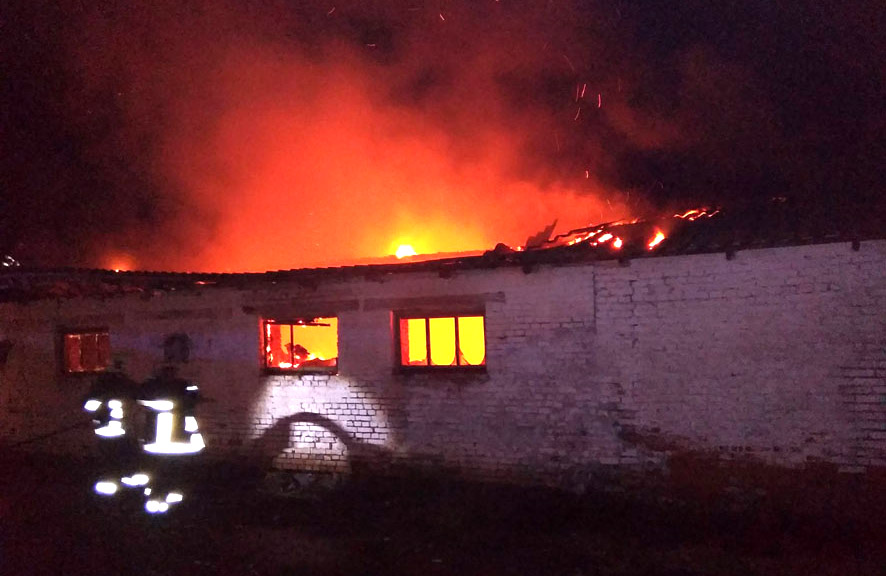 Вісті з Полтави - У Кременчуцькому районі сталася пожежа на фермі