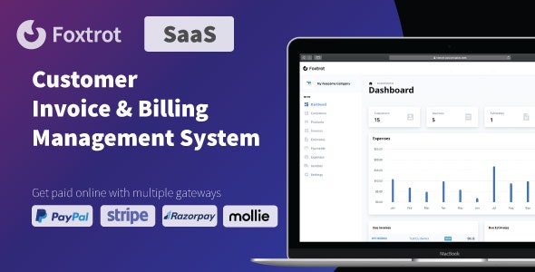 CodeCanyon - Foxtrot SaaS v1.0.2 - Customer, Invoice and Expense Management System - 29916758
