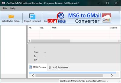 eSoftTools MSG to Gmail Converter 2.0