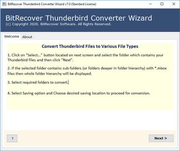 BitRecover Thunderbird Converter Wizard 7.1