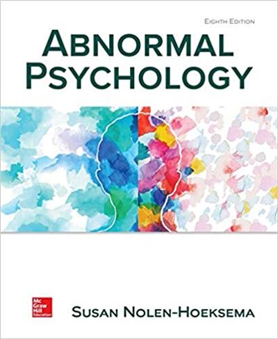 Abnormal Psychology, 8th edition by Susan Nolen Hoeksema