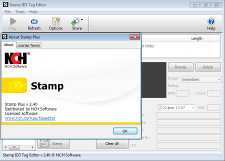 NCH Stamp ID3 Tag Editor 2.40