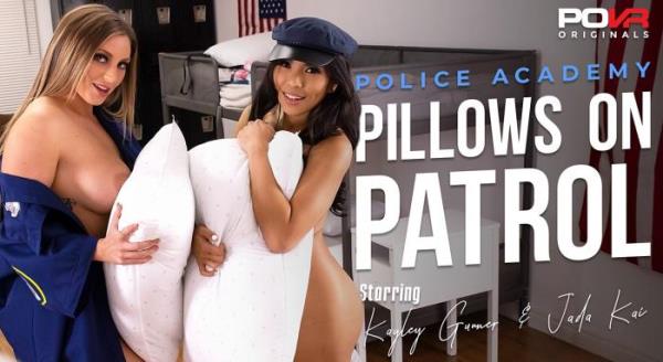 POVR Originals: Jada Kai, Kayley Gunner (Police Academy: Pillows On Patrol / 5374913) [Oculus Rift, Vive | SideBySide] [3600p]