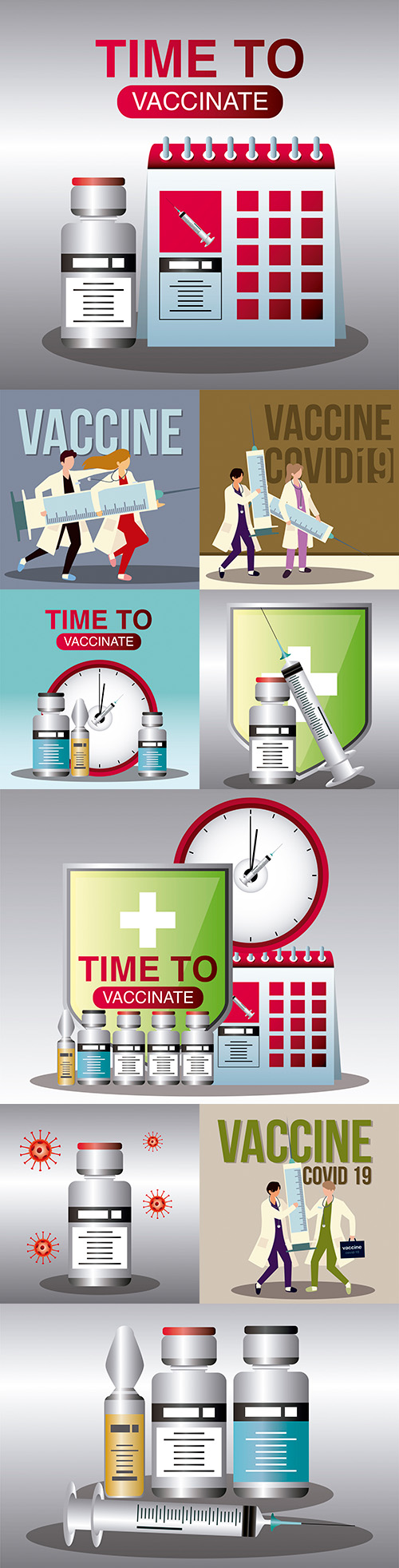 World vaccine, time to protect vaccination schedule from illustrations
