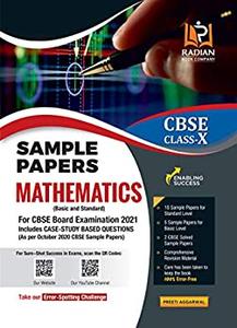 Sample Paper Class 10 2021 CBSE Maths From The House of RS Aggarwal