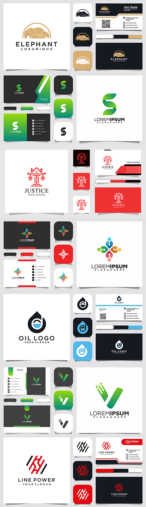 Company logo, badge and business card design
