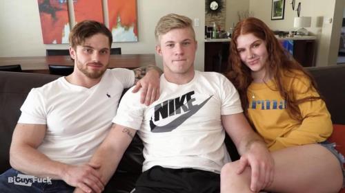 Dustin Hazel, Troy Daniel, Jane Rogers - Dustin Hazel Rips Open Troy Daniel's Favorite Boxers For Quick Access To His Hairy Ass, While Jane Rogers Gags And Face Fucks Sweet Troy On The Other End! [FullHD, 1080p] [BiGuysFUCK.com]