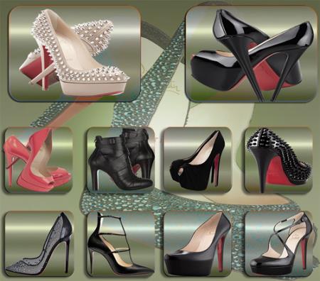 Клипарты для фотошопа - Женские туфли