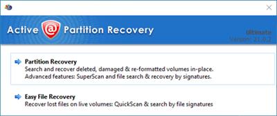 Active Partition Recovery Ultimate v21.0.2 (x64) Portable