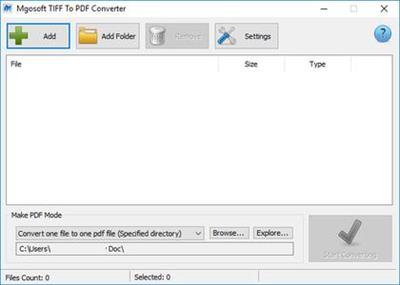 Mgosoft TIFF To PDF Converter 8.8.0