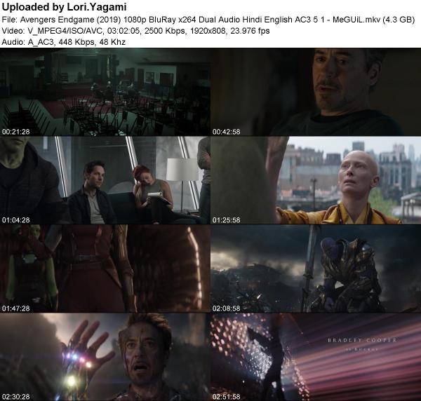 Avengers Endgame (2019) 1080p BluRay x264 AC3 MeGUiL