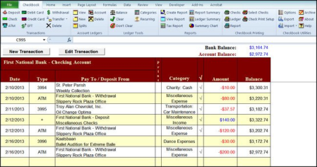 Checkbook For Excel 6.1.5
