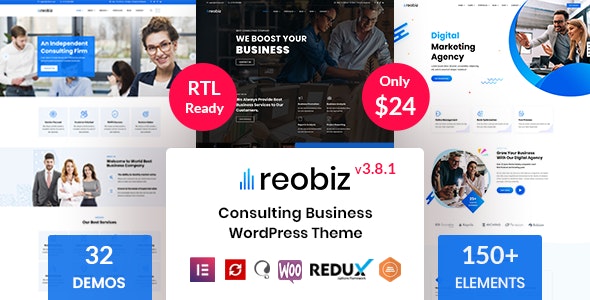 Reobiz v3.8.1 - Consulting Business WordPress Theme