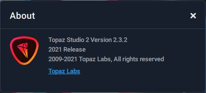 Topaz Studio 2.3.2