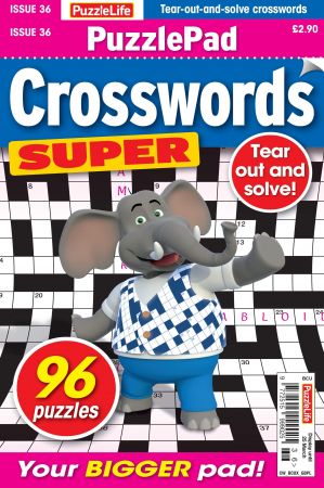 PuzzleLife PuzzlePad Crosswords Super - Issue 36, 2021