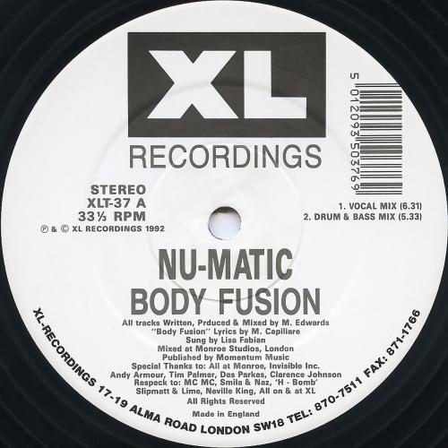 Nu-Matic - Body Fusion [XLT37]