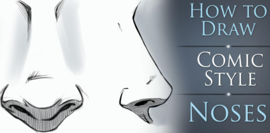 How to Draw Comic Style Noses - Male and Female