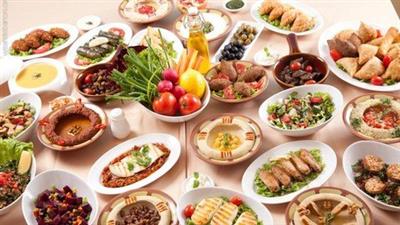 Lebanese and Mediterranean cuisine, savory & desserts (2in1)