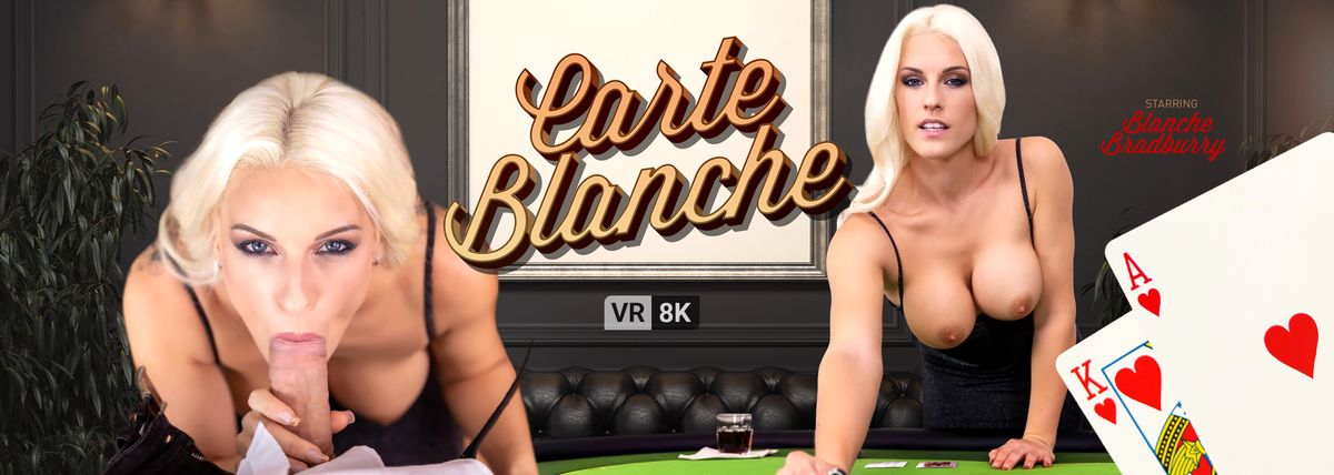 [VRBangers.com] Blanche Bradburry (Carte Blanche / 02.03.2021) [2021 ., Big Tits, Blonde, Blowjob, Cowgirl, Cumshot, Doggy, European, MILF, Tattoo, VR, 8K, 3840] [Oculus Rift / Vive]