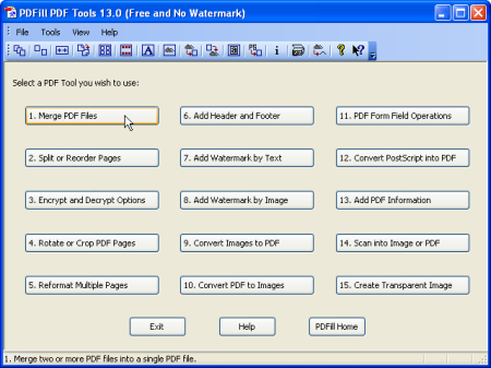 PDFill PDF Tools Free 15.0 Build 3