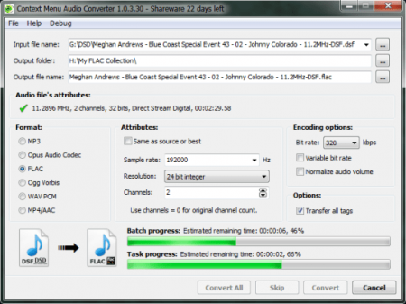 3delite Context Menu Audio Converter 1.0.60.110