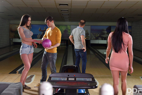 Nataly Gold & Anissa Kate - Girls at the Bowling Alley Do Some Good Ball-Polishing (2021) SiteRip